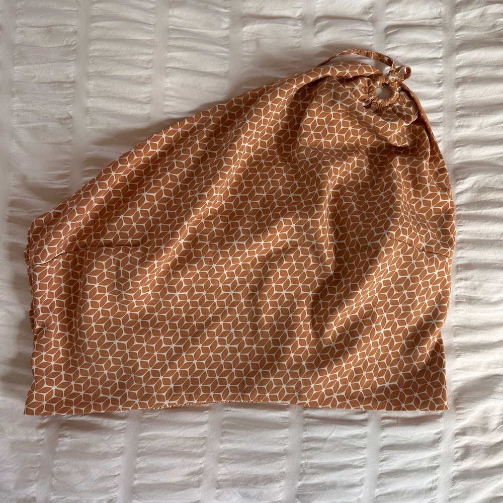 Abercrombie asymmetrical, crop top, size large